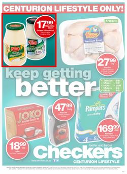 Checkers Centurion Lifestyle : Keep Getting Better (5 Aug - 18 Aug 2013), page 1