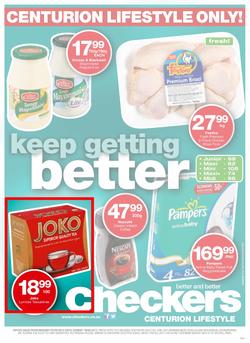 Checkers Centurion Lifestyle : Keep Getting Better (5 Aug - 18 Aug 2013), page 1