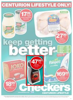 Checkers Centurion Lifestyle : Keep Getting Better (5 Aug - 18 Aug 2013), page 1