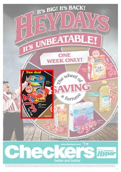 Checkers KZN : Heydays Specials (9 Feb - 16 Feb 2014), page 1