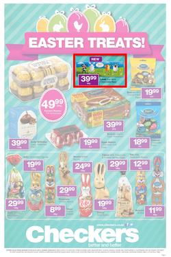 Checkers Eastern Cape : Easter Treats (7 Apr - 20 Apr 2014), page 1