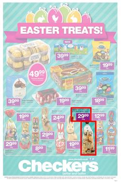 Checkers Eastern Cape : Easter Treats (7 Apr - 20 Apr 2014), page 1