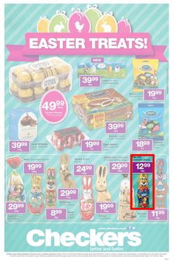 Checkers Eastern Cape : Easter Treats (7 Apr - 20 Apr 2014), page 1