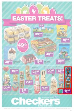 Checkers Eastern Cape : Easter Treats (7 Apr - 20 Apr 2014), page 1