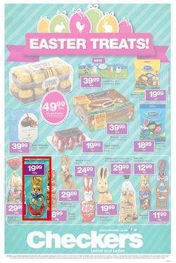 Checkers Eastern Cape : Easter Treats (7 Apr - 20 Apr 2014), page 1