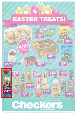 Checkers Eastern Cape : Easter Treats (7 Apr - 20 Apr 2014), page 1