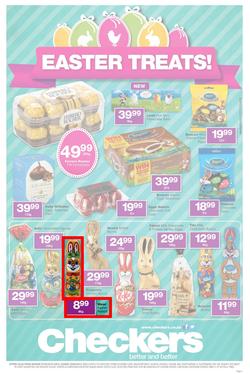 Checkers Eastern Cape : Easter Treats (7 Apr - 20 Apr 2014), page 1