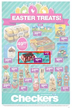 Checkers Eastern Cape : Easter Treats (7 Apr - 20 Apr 2014), page 1