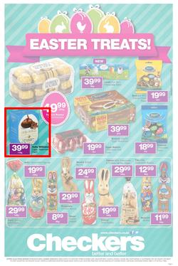 Checkers Eastern Cape : Easter Treats (7 Apr - 20 Apr 2014), page 1