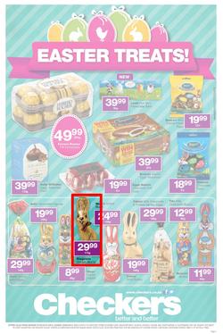 Checkers Eastern Cape : Easter Treats (7 Apr - 20 Apr 2014), page 1