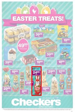 Checkers Eastern Cape : Easter Treats (7 Apr - 20 Apr 2014), page 1