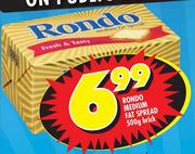 Rondo Medium Fat Spread-500gm Brick