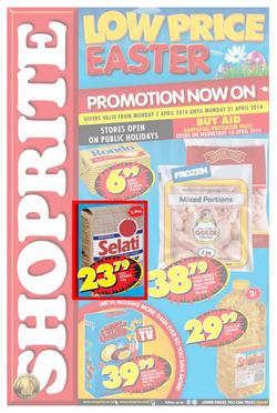 Shoprite Gauteng : Easter (7 Apr - 21 Apr 2014), page 1