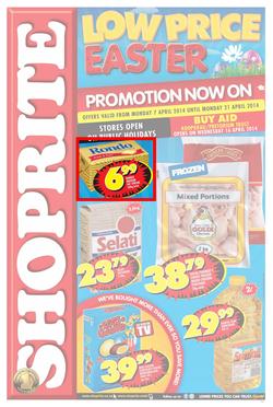 Shoprite Gauteng : Easter (7 Apr - 21 Apr 2014), page 1