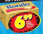 Rondo Medium Fat Spread Brick - 500g