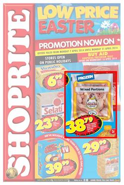 Shoprite Limpopo : Easter (7 Apr - 21 Apr 2014), page 1