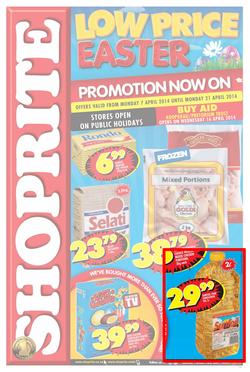 Shoprite Limpopo : Easter (7 Apr - 21 Apr 2014), page 1