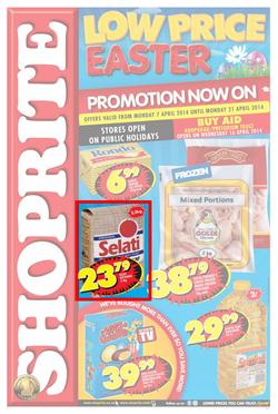 Shoprite Limpopo : Easter (7 Apr - 21 Apr 2014), page 1