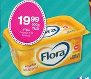 Flora Regular Fat Spread-500g Tub