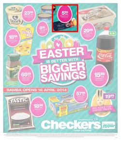 Checkers Free State : Easter Specials (14 Apr - 21 Apr 2014), page 1