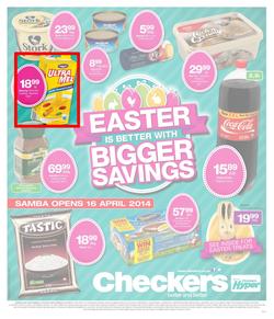 Checkers Free State : Easter Specials (14 Apr - 21 Apr 2014), page 1