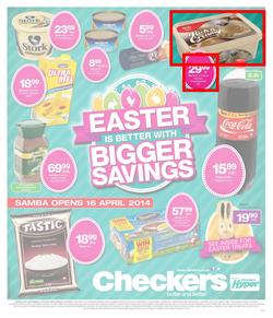 Checkers Free State : Easter Specials (14 Apr - 21 Apr 2014), page 1