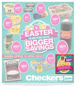 Checkers Free State : Easter Specials (14 Apr - 21 Apr 2014), page 1