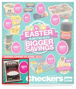 Checkers Free State : Easter Specials (14 Apr - 21 Apr 2014), page 1