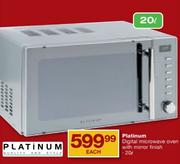 Platinum 20L Digital microwave Oven With Mirror Finish