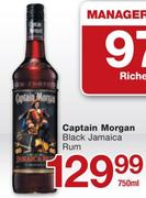 Captain Morgan Black Jamaica Rum-750ml