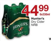 Hunter's Dry Cider NRB-6 x 330ml