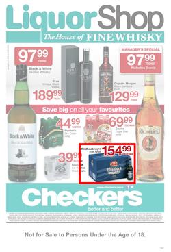 Checkers Mpumalanga : Liquor Shop (23 Apr - 4 May 2014), page 1