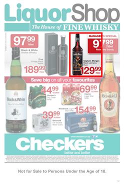 Checkers Mpumalanga : Liquor Shop (23 Apr - 4 May 2014), page 1