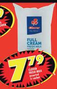 Clover Fresh Milk Sachet-1Ltr
