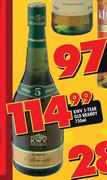 KWV 5-Year Old Brandy-750Ml