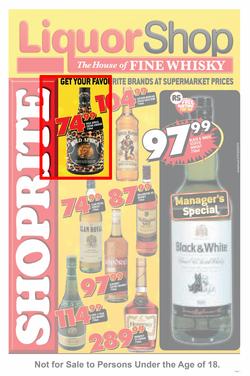 Shoprite Eastern Cape : Liquor Shop (21 Apr - 4 May 2014), page 1