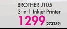 Brother 3-In-1 Inkjet Printer J105