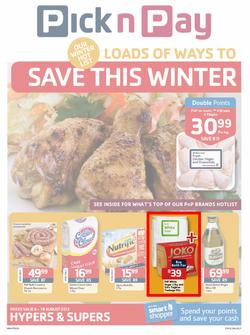 Pick N Pay Western Cape : Loads Of Ways To Save This Winter (6 Aug - 18 Aug 2013), page 1