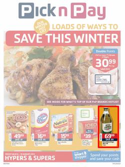 Pick N Pay Western Cape : Loads Of Ways To Save This Winter (6 Aug - 18 Aug 2013), page 1