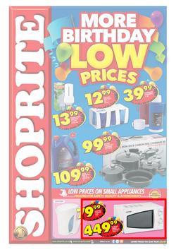 Shoprite WC : Birthday Low Prices (23 Jul - 3 Aug 2014), page 1