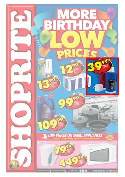 Shoprite WC : Birthday Low Prices (23 Jul - 3 Aug 2014), page 1
