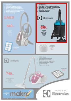 Makro : Electrolux Floor Care (25 Jul - 11 Aug 2013), page 1