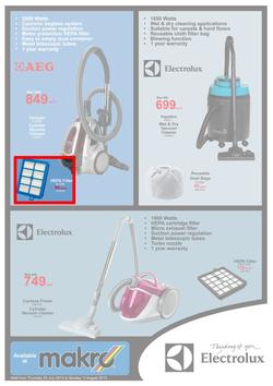 Makro : Electrolux Floor Care (25 Jul - 11 Aug 2013), page 1