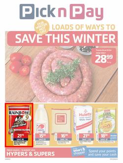 Pick N Pay KZN : More Ways To Save This Winter (6 Aug - 18 Aug 2013), page 1