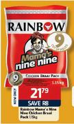 Rainbow Mama's Nine Nine Chicken Braai Pack - 1.15kg