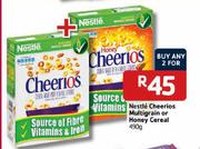 Nestle Cheerios Multigrain Or Honey Cereal-2x490g