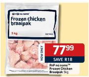 PnP No Name Frozen Chicken Braaipak - 5kg