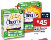 Nestle Cheerios Multigrain or Honey Cereal-2x490gm