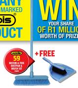 Broom & Free Dustpan & Brush Set