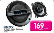 Sony 4" 130W 2 Way Speakers (XS-GTF1027) - Per Set